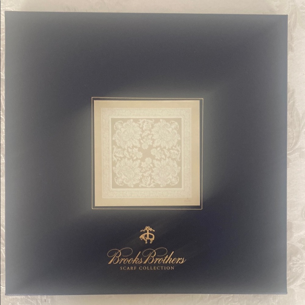 Brooks Brothers Classic Cream Scarf